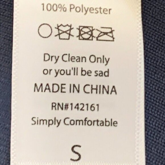 LuLaRoe Elegant Eve Ribbed Long Sleeve Dress Modest Party Sz S Blue #66K - Picture 8 of 9